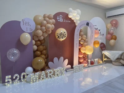 艾莉亞婚禮佈置-婚禮場地佈置|婚禮企劃設計|婚禮佈置推薦-服務項目-婚禮佈置-21000求婚背板氣球4