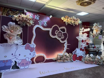 艾莉亞婚禮佈置-婚禮場地佈置|婚禮企劃設計|婚禮佈置推薦-服務項目-婚禮佈置-25000kitty半版-2