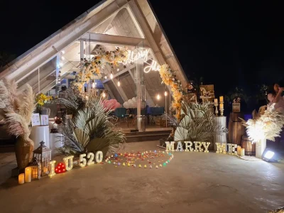 艾莉亞婚禮佈置-婚禮場地佈置|婚禮企劃設計|婚禮佈置推薦-服務項目-婚禮佈置-26800角屋求婚-4