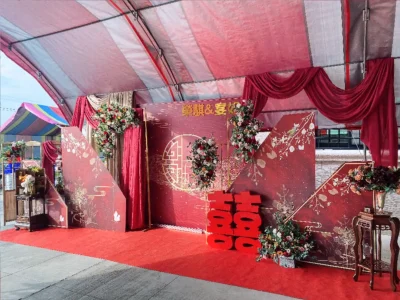 艾莉亞婚禮佈置-婚禮場地佈置|婚禮企劃設計|婚禮佈置推薦-服務項目-婚禮佈置-28800中國風立體1