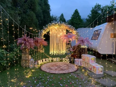 艾莉亞婚禮佈置-婚禮場地佈置|婚禮企劃設計|婚禮佈置推薦-服務項目-婚禮佈置-28800苗栗戶外求婚-1