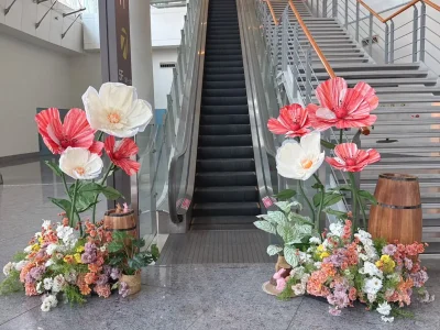 艾莉亞婚禮佈置-婚禮場地佈置|婚禮企劃設計|婚禮佈置推薦-服務項目-婚禮佈置-走道入口 紙花(8800)