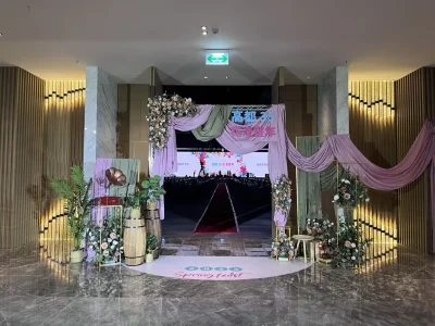艾莉亞婚禮佈置-婚禮場地佈置|婚禮企劃設計|婚禮佈置推薦-服務項目-婚禮佈置-走道入口25000萬豪高都造景1
